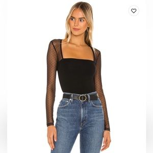 Revolve Lovers and Friends Black Bodysuit